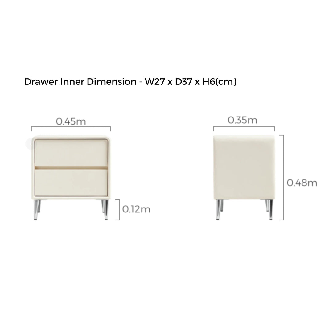 TAYSIDE Soft Sand Colored Nightstand
