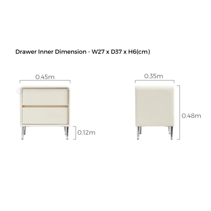 TAYSIDE Soft Sand Colored Nightstand