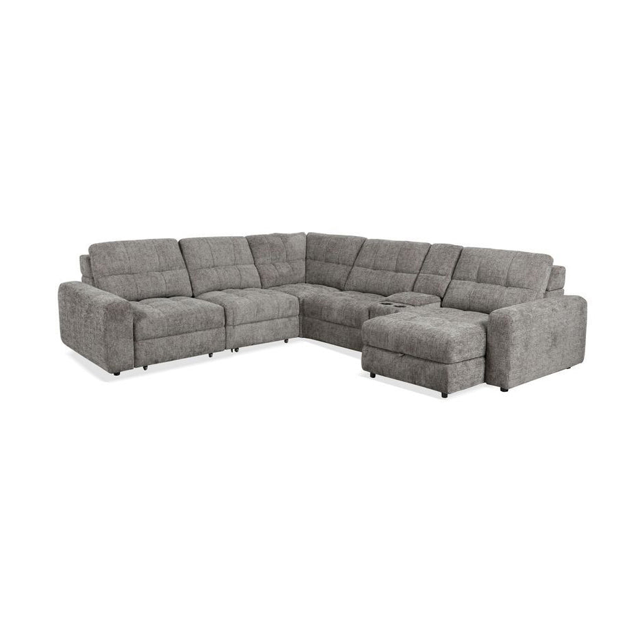 MARCUS Plush Storage Sectional Sofa Bed