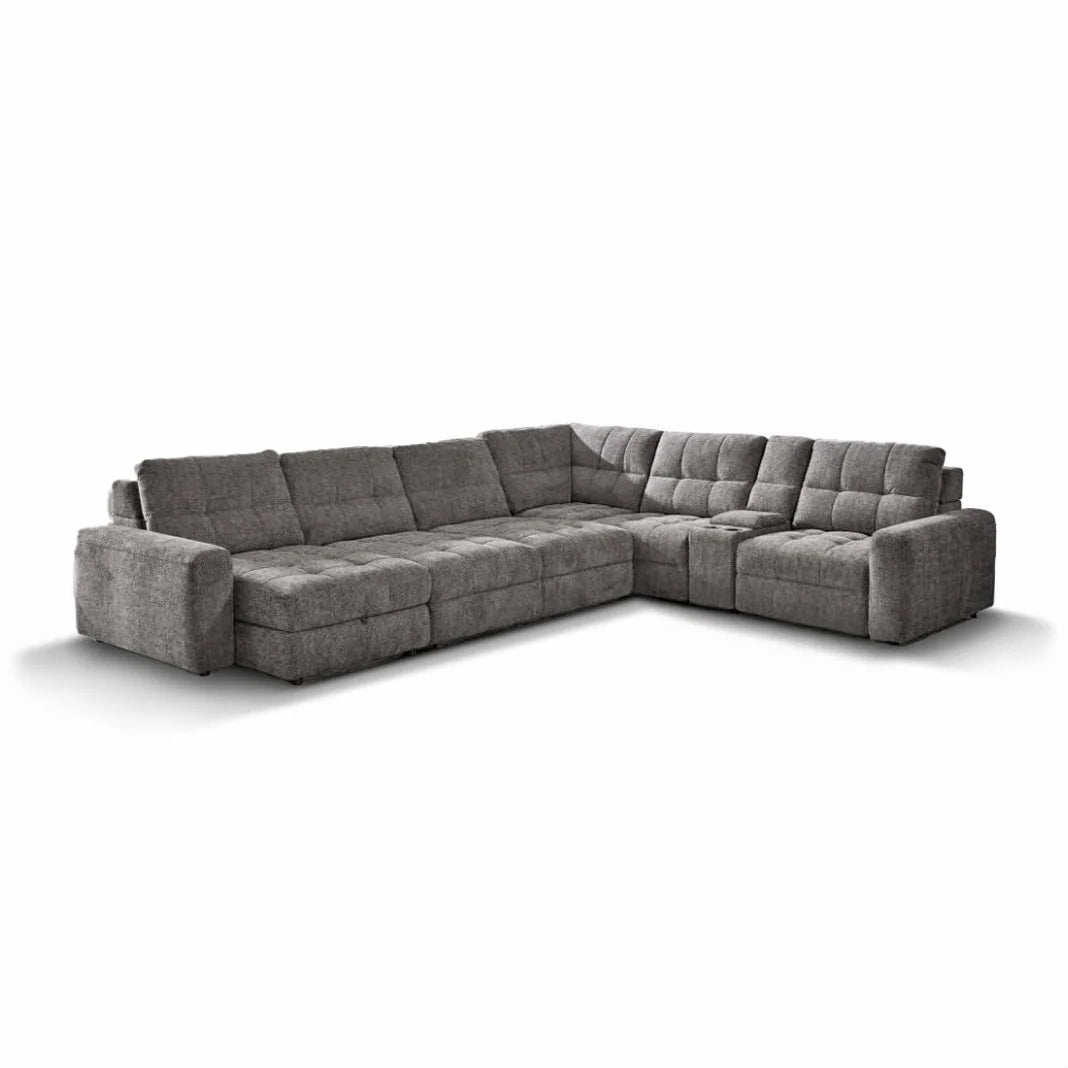 MARCUS Plush Storage Sectional Sofa Bed