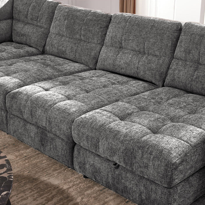 MARCUS Plush Storage Sectional Sofa Bed