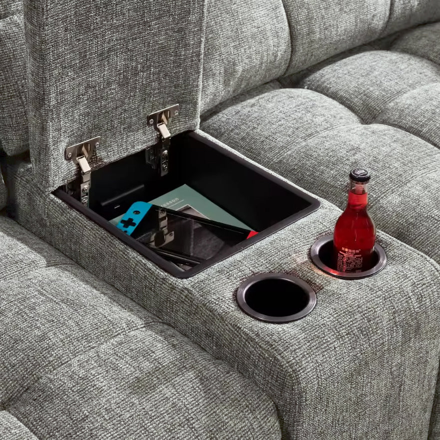 MARCUS Plush Storage Sectional Sofa Bed