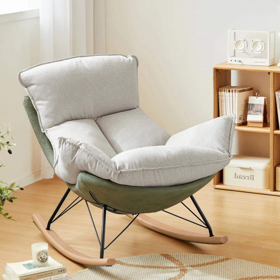 ISAIAH Red Rocking Chair