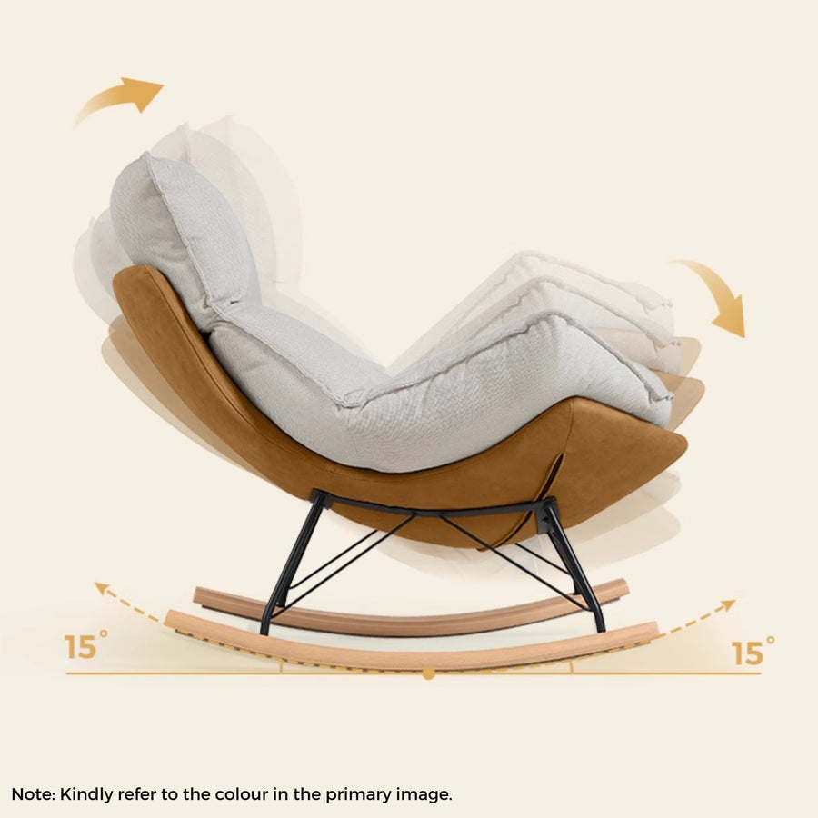 ISAIAH Red Rocking Chair