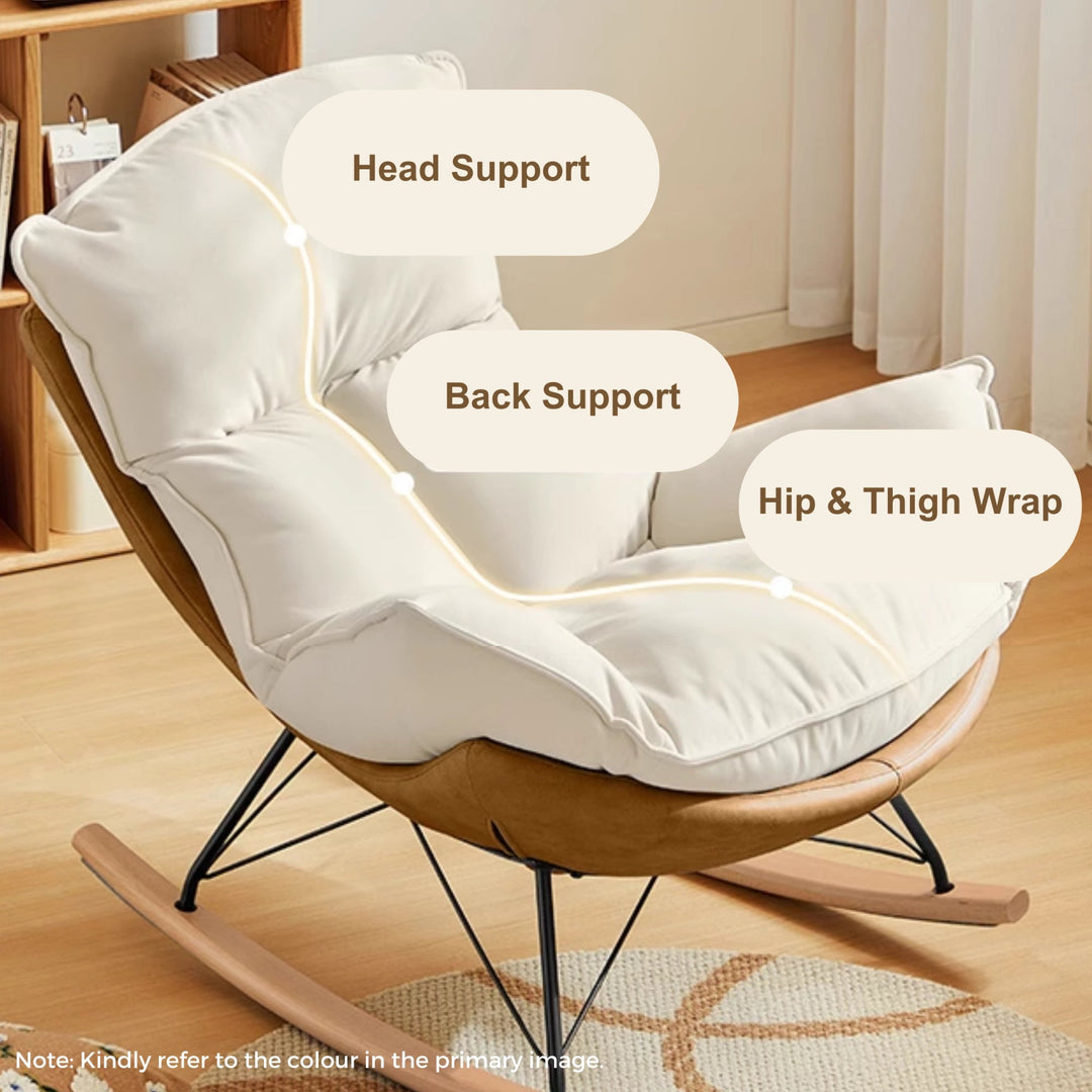 ISAIAH Red Rocking Chair