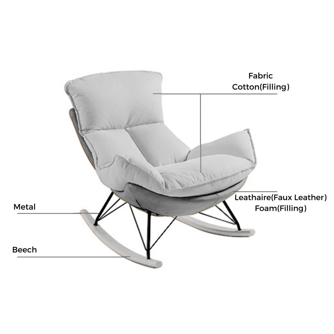 ISAIAH Red Rocking Chair