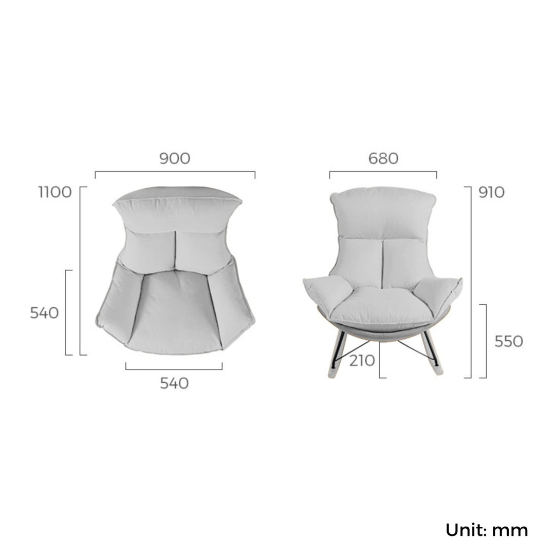 ISAIAH Red Rocking Chair