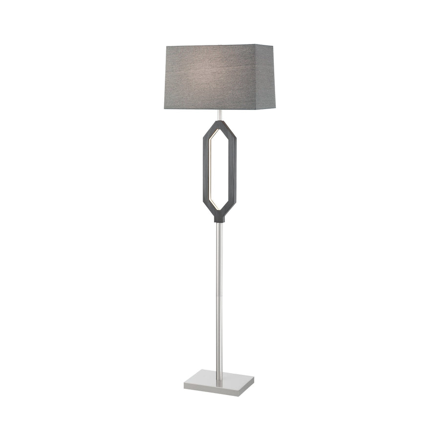 DESMOND Geometric Side Table and Floor Lamp Floor Lamp