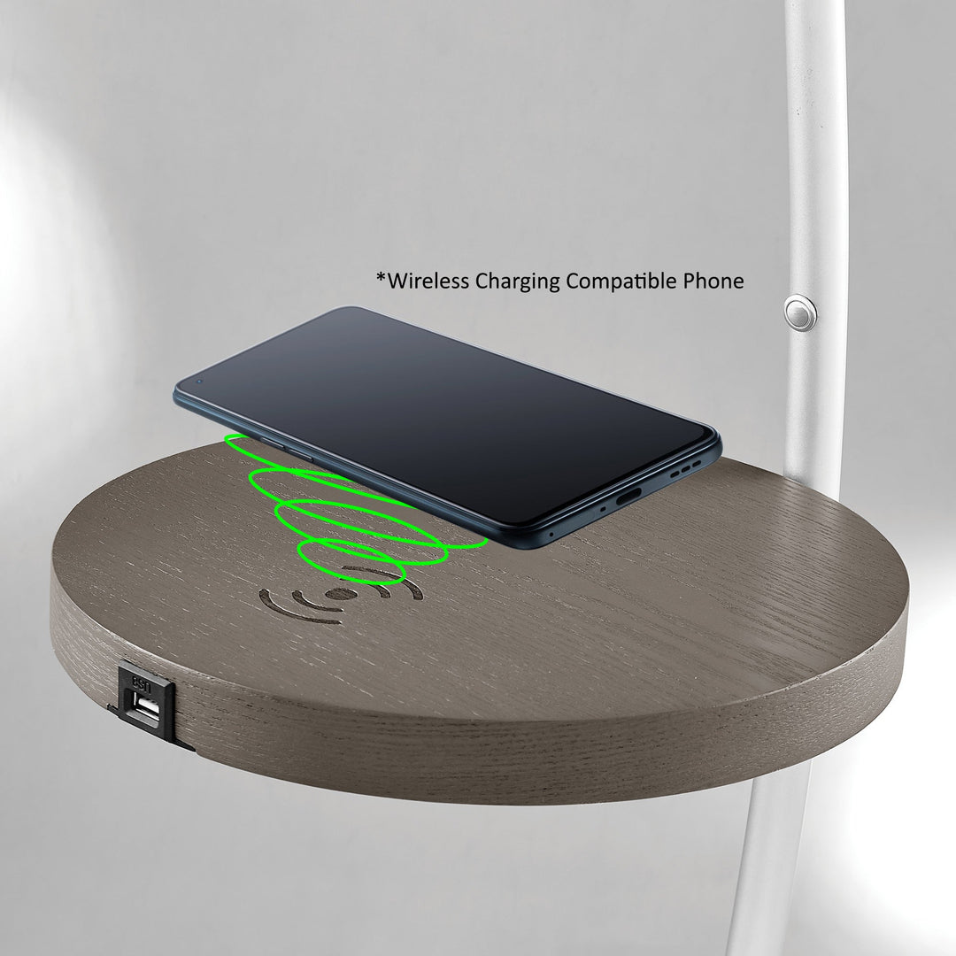 MONITA USB and Wireless Charging, Floor Lamp