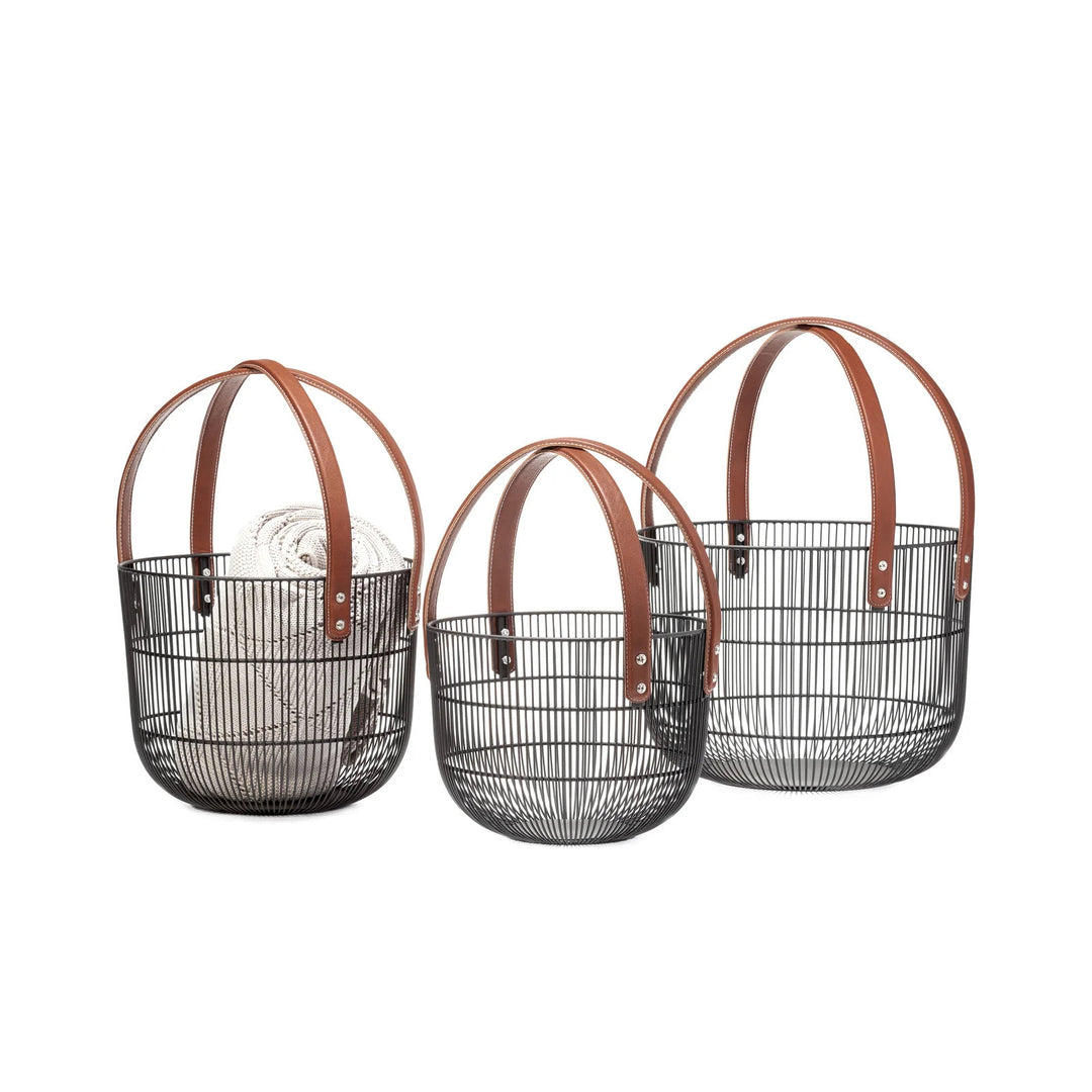 MARLOWE Handcrafted Metal Wire Baskets
