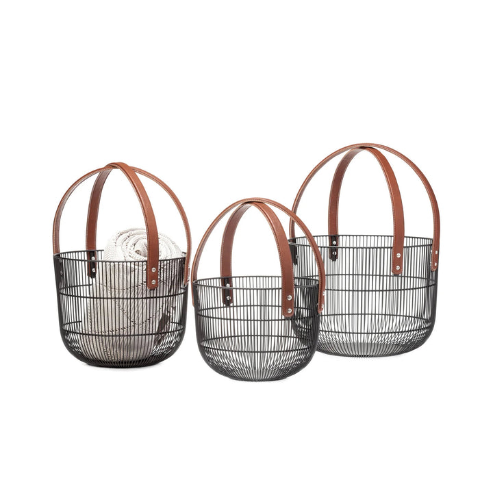 MARLOWE Handcrafted Metal Wire Baskets