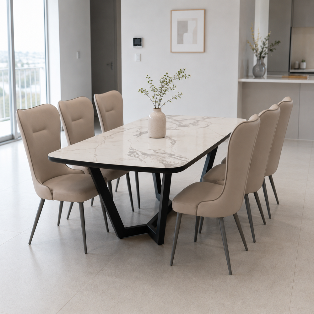 MICKEY Leather Dining Chair - Bellini