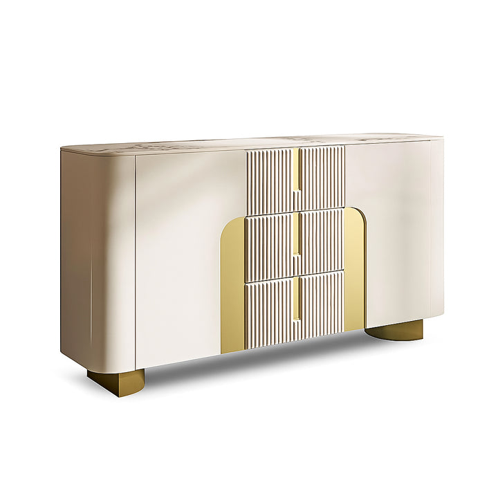 LUCERA Modern Buffet Cabinet with Wavy Drawers