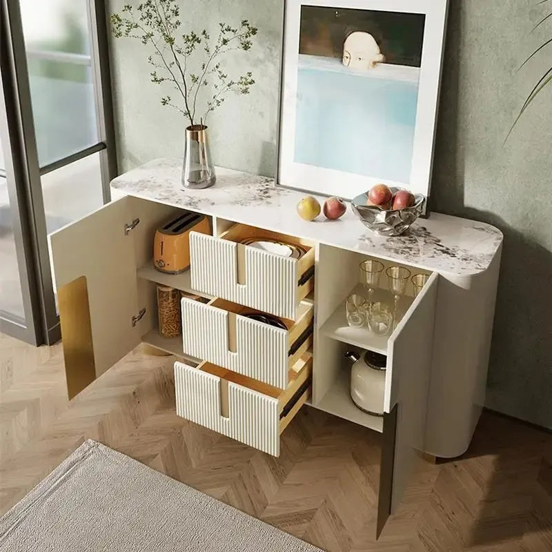 LUCERA Modern Buffet Cabinet with Wavy Drawers