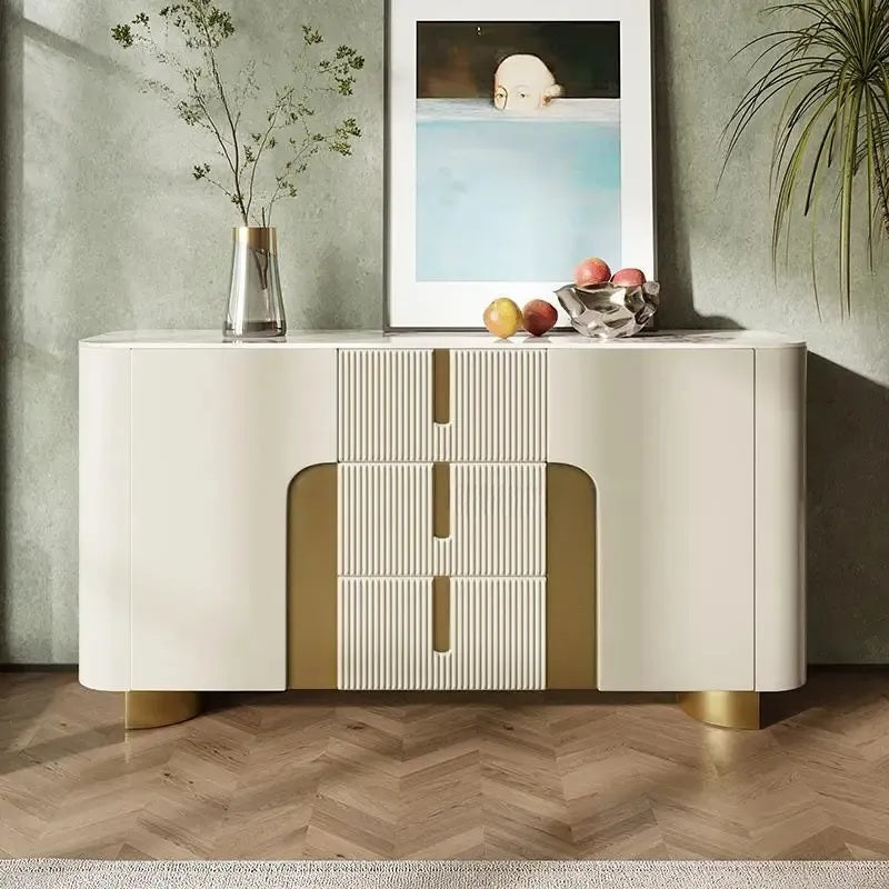 LUCERA Modern Buffet Cabinet with Wavy Drawers