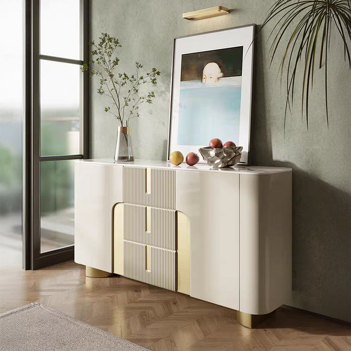LUCERA Modern Buffet Cabinet with Wavy Drawers