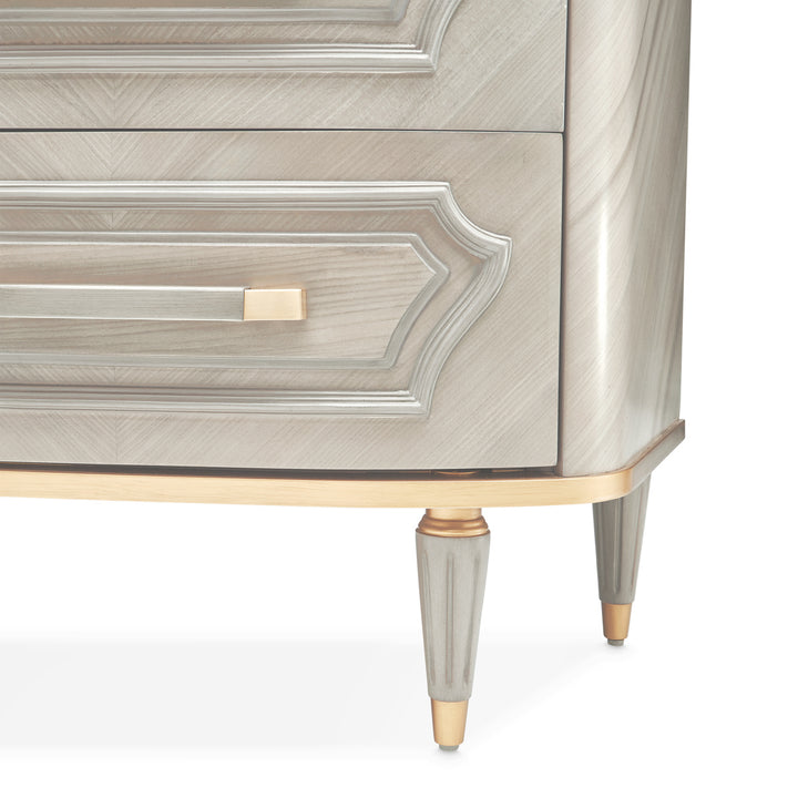 ST. CHARLES Dove Grey 9 Drawers Dresser
