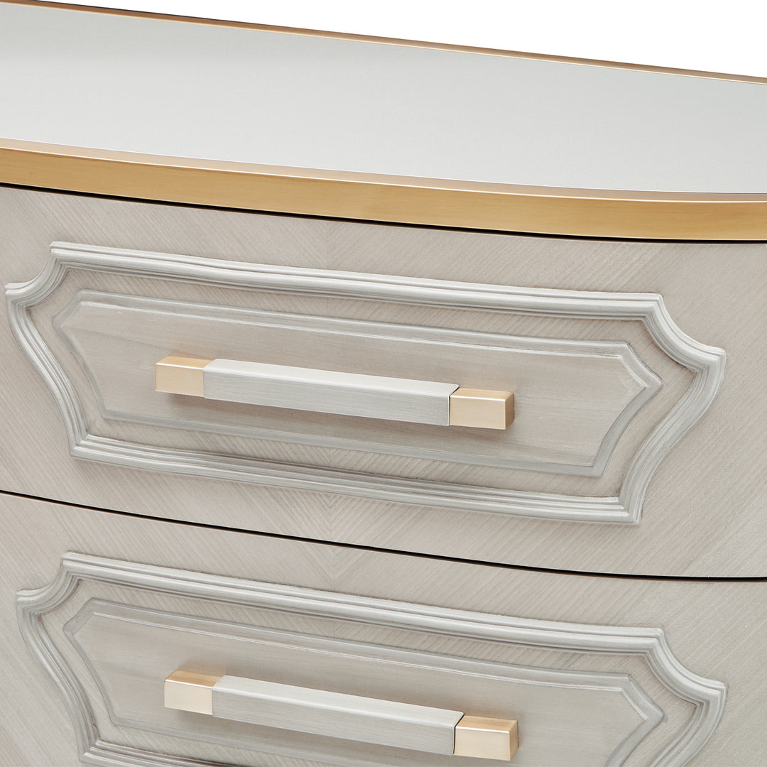 ST. CHARLES Dove Grey 9 Drawers Dresser