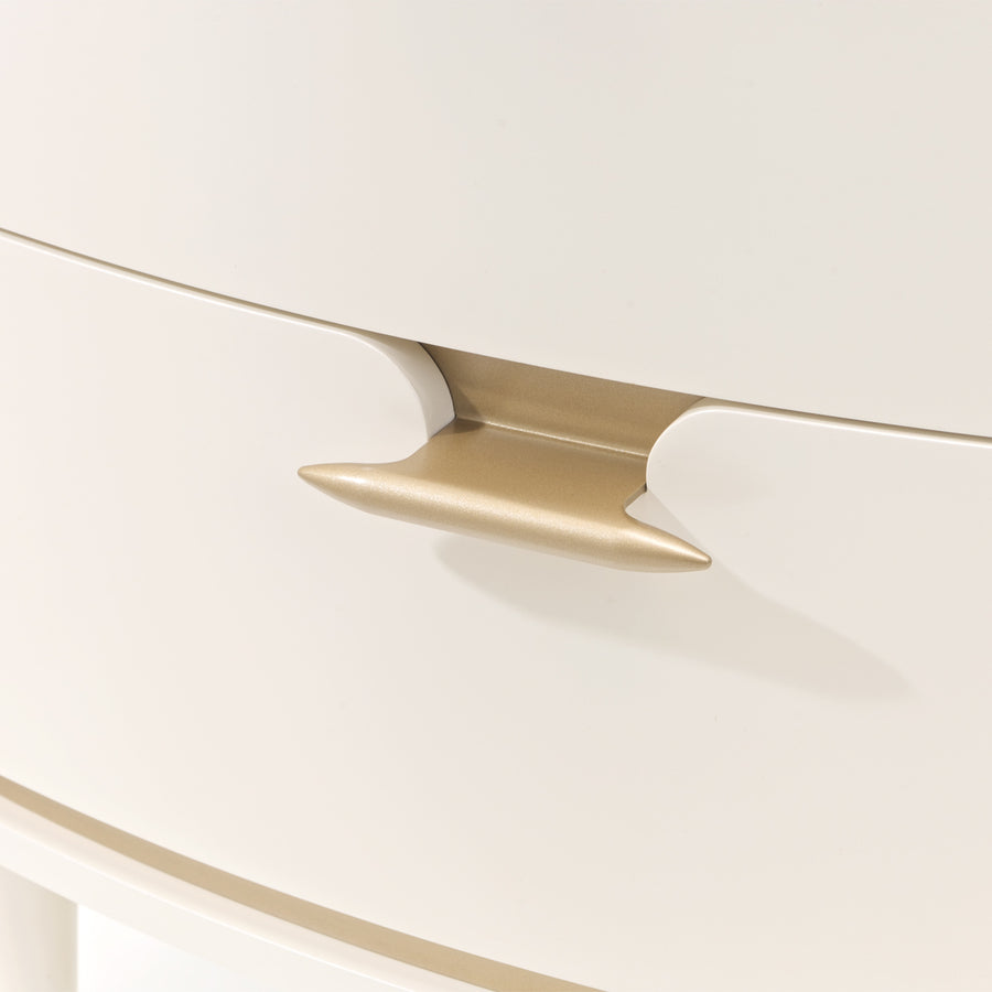 LA TERRAZZA Creamy Pearl Nightstand - Michael Amini