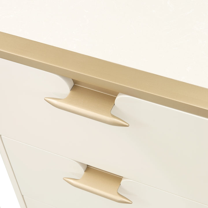 LA TERRAZZA Gold-Trimmed Bedroom Dresser - Michael Amini