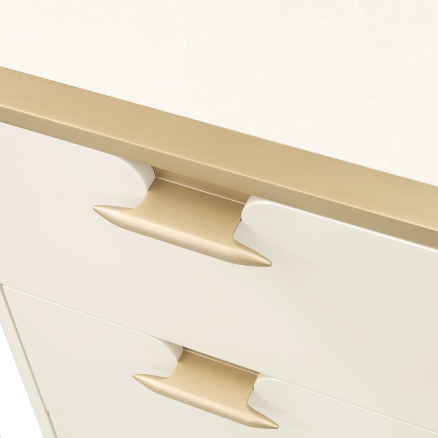 LA TERRAZZA Gold-Trimmed Bedroom Dresser - Michael Amini