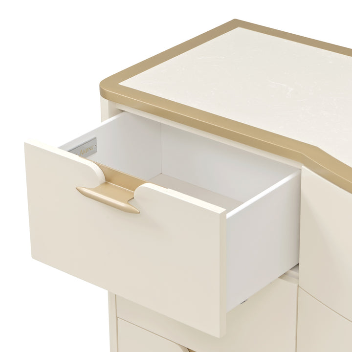 LA TERRAZZA Gold-Trimmed Bedroom Dresser - Michael Amini