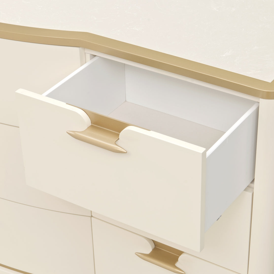 LA TERRAZZA Gold-Trimmed Bedroom Dresser - Michael Amini