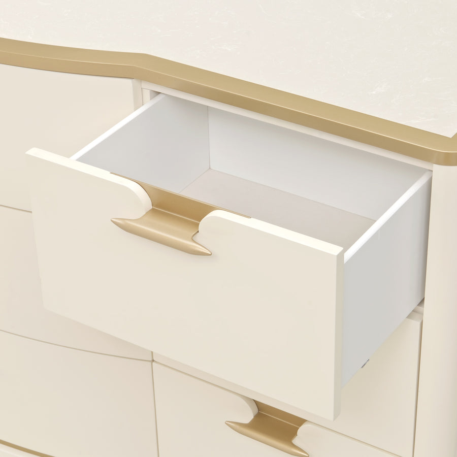 LA TERRAZZA Gold-Trimmed Bedroom Dresser - Michael Amini