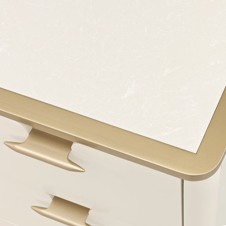 LA TERRAZZA Gold-Trimmed Bedroom Dresser - Michael Amini