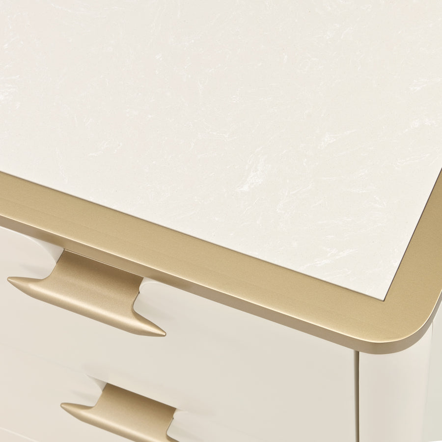 LA TERRAZZA Gold-Trimmed Bedroom Dresser - Michael Amini