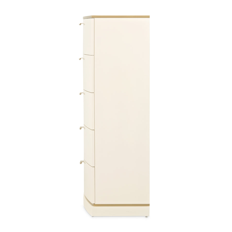 LA TERRAZZA Creamy Pearl Gold 5-Drawer Chest - Michael Amini