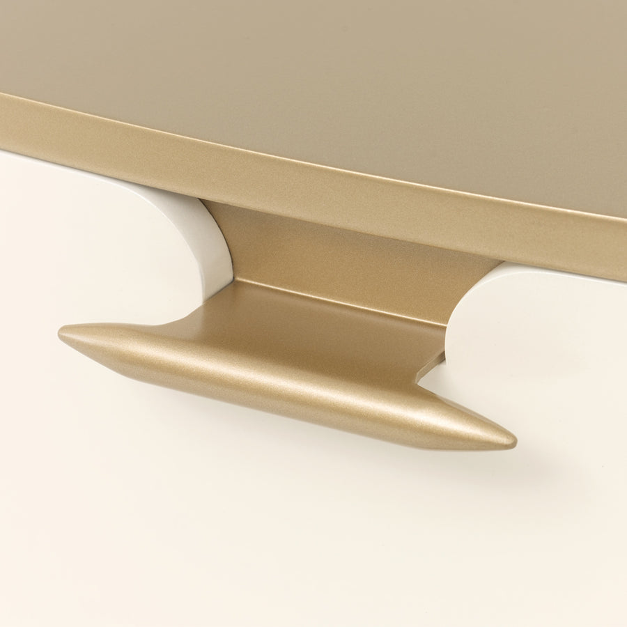 LA TERRAZZA Creamy Pearl Gold 5-Drawer Chest - Michael Amini