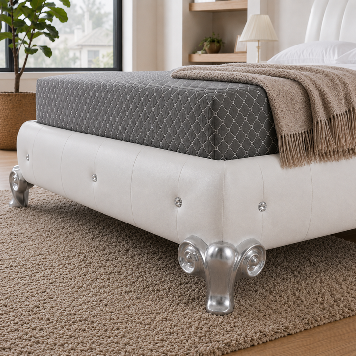 VENUS King Leather Bed - New Trend Concepts