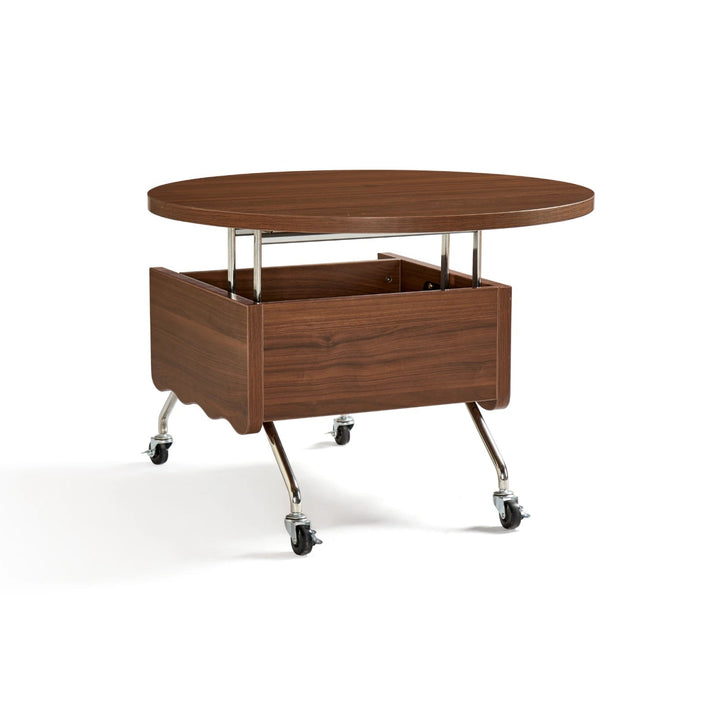 SOKO Walnut Color Height Adjustable Coffee Table