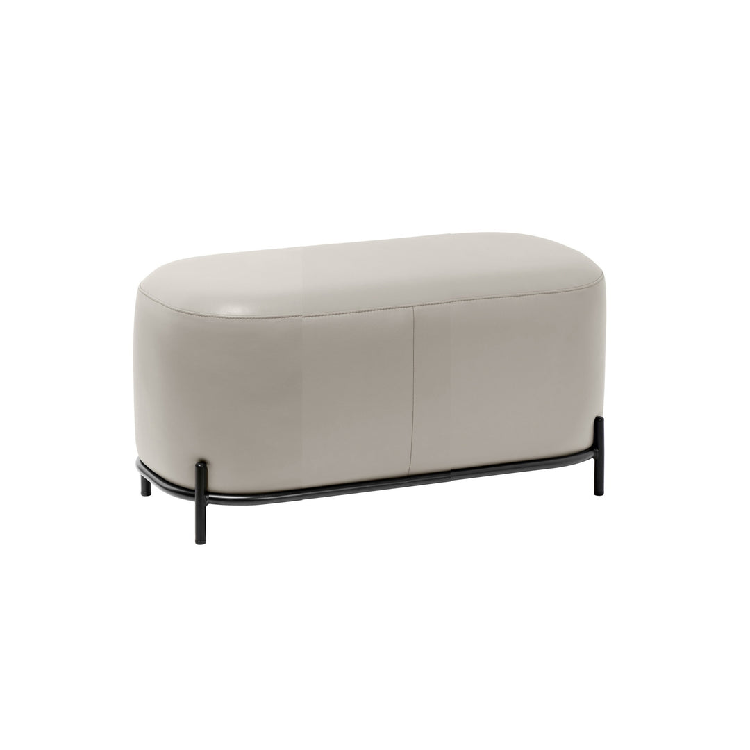 VEYRA Taupe Leathaire Bench
