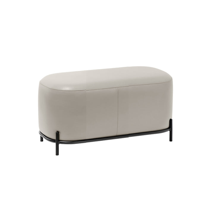 VEYRA Taupe Leathaire Bench
