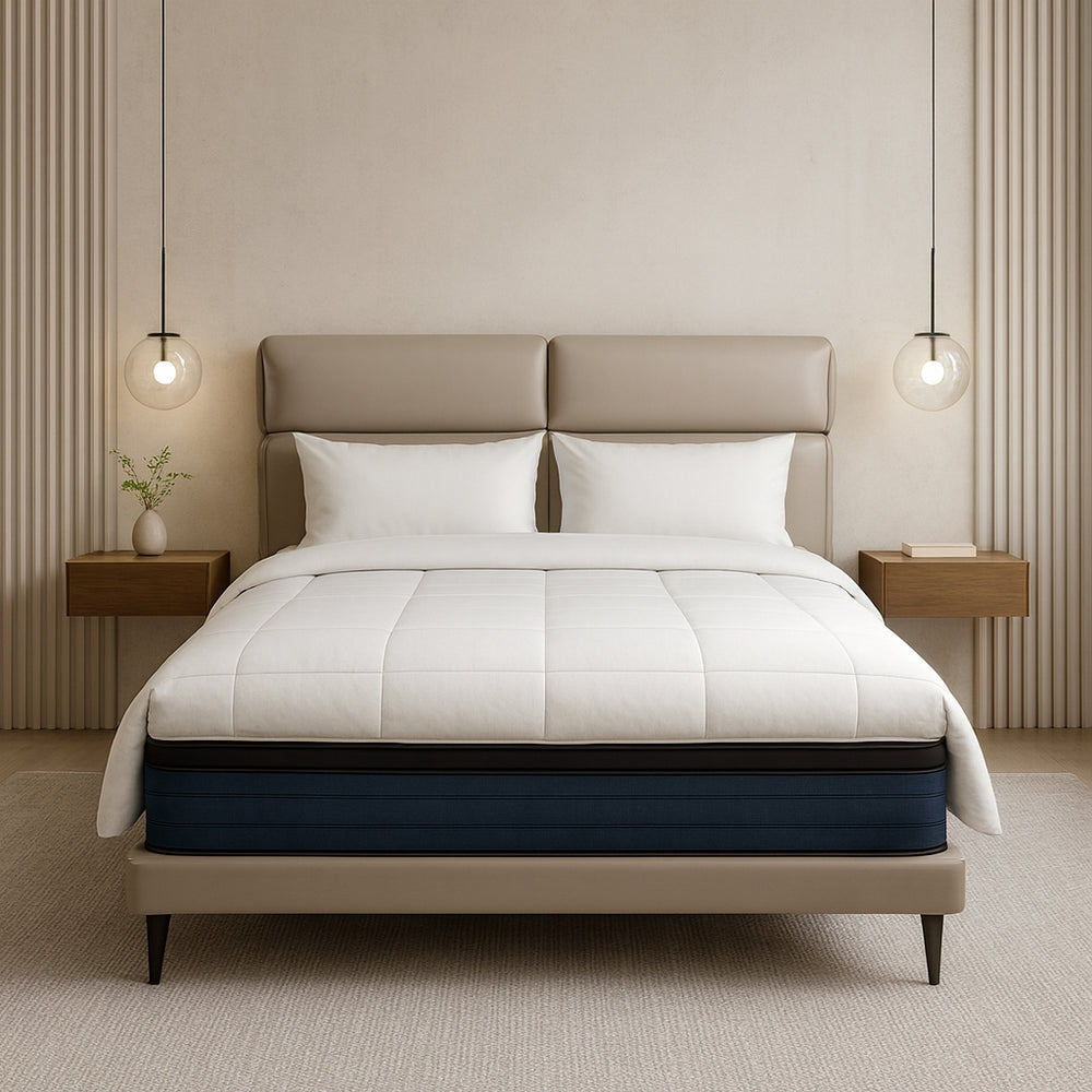 CORIN Split-Cushion Headboard, Silent Support Bed