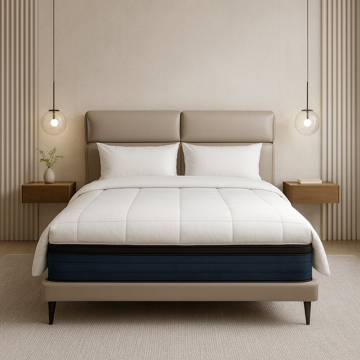 CORIN Split-Cushion Headboard, Silent Support Bed