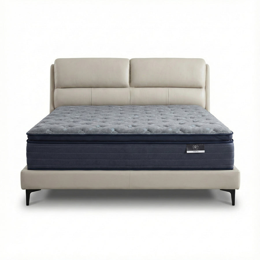 CORIN Split-Cushion Headboard, Silent Support Bed