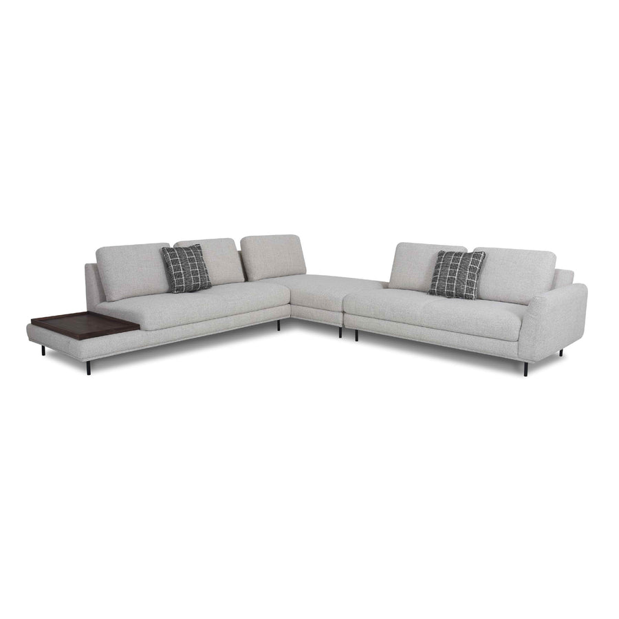 SANDERS Spacious Sectional with Wine Tray Left