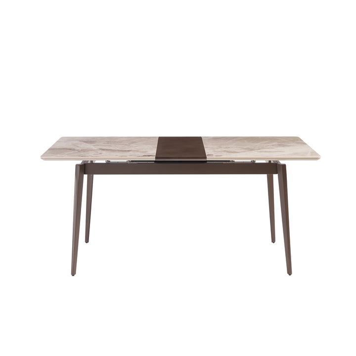 Ceramic & Veneer Extendable Dining Table
