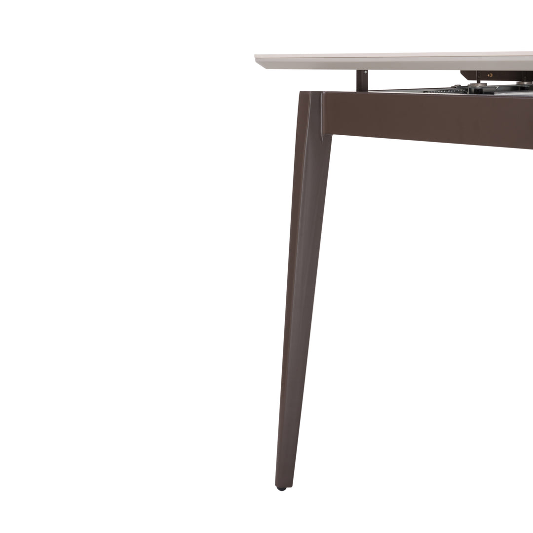 Ceramic & Veneer Extendable Dining Table