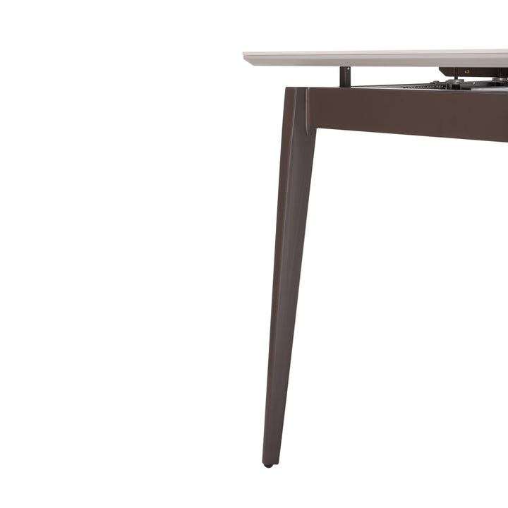 Ceramic & Veneer Extendable Dining Table