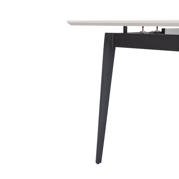 Ceramic & Veneer Extendable Dining Table