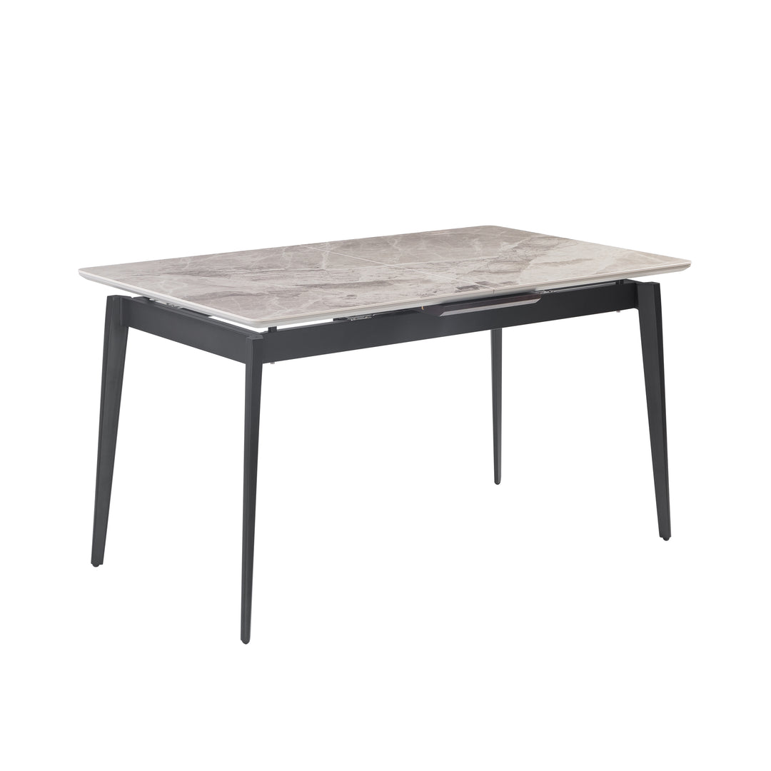 Ceramic & Veneer Extendable Dining Table