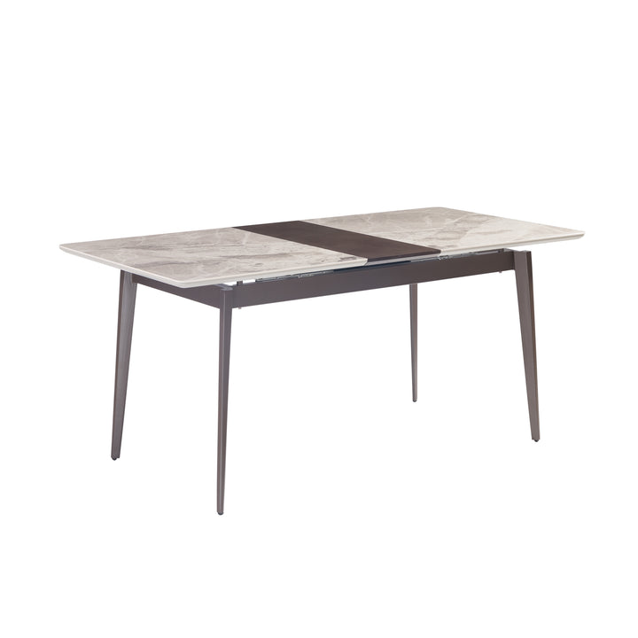 Ceramic & Veneer Extendable Dining Table