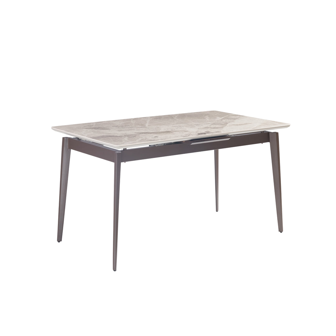 Ceramic & Veneer Extendable Dining Table