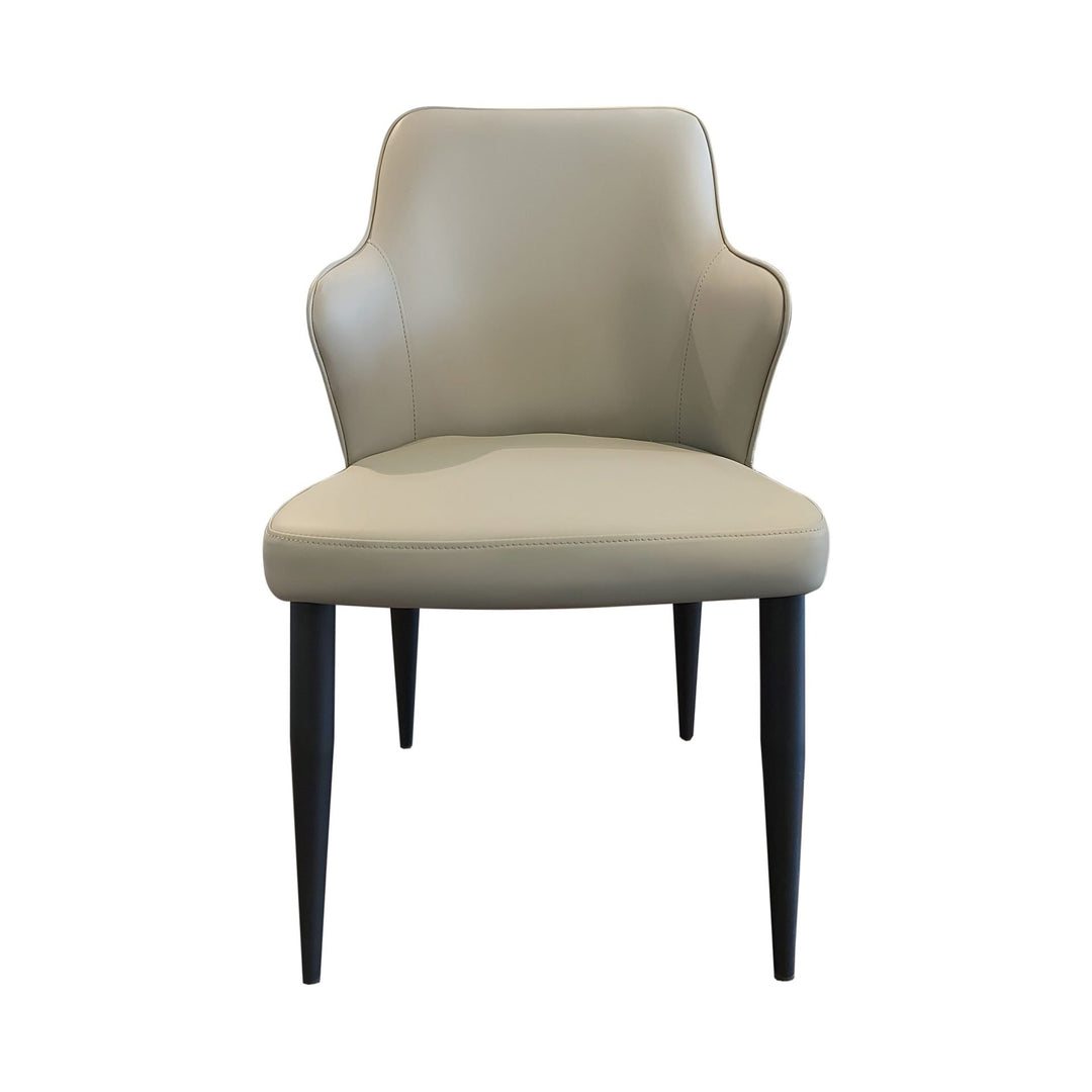 ADWIN Gray Leatherette Dining Chair