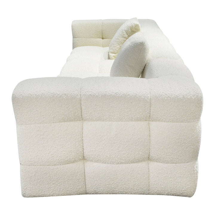 IVORY Tufted Fabric Sofa