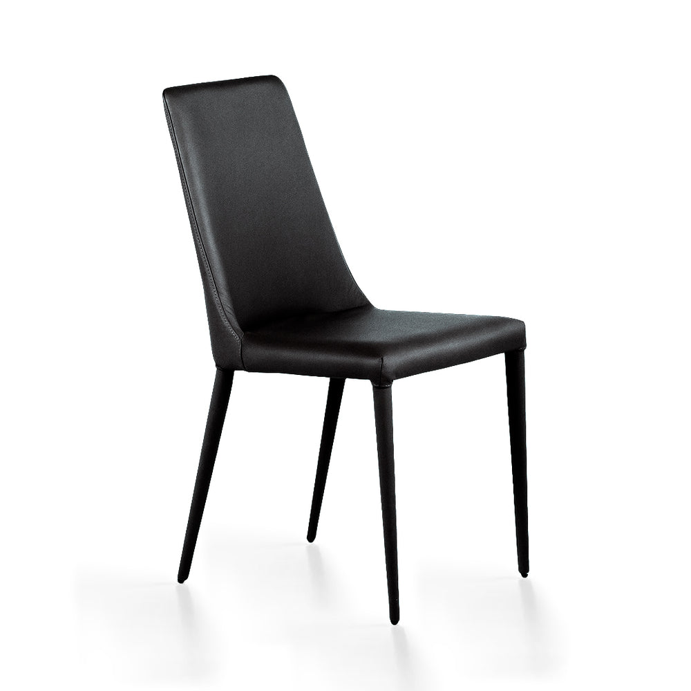 ALEO Leather Dining Chair - Bellini Black